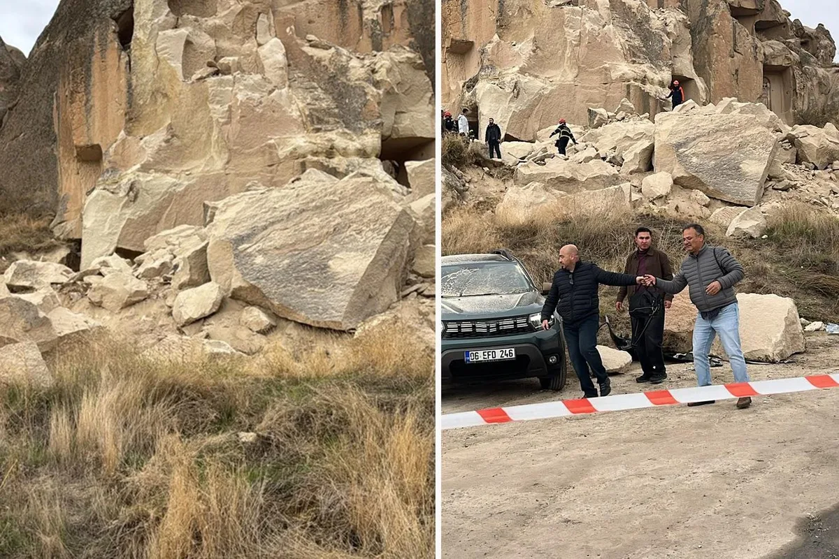 Kapadokya'daki peribacası faciasında can kaybı 3'e çıktı