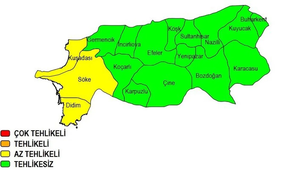 Meteoroloji Aydın'ın batısında yarın akşam 21-75 mm yağış bekliyor