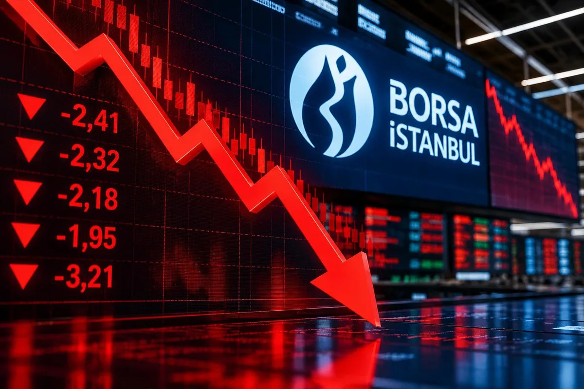 İstifaların ardından Borsa İstanbul'da sert düşüş