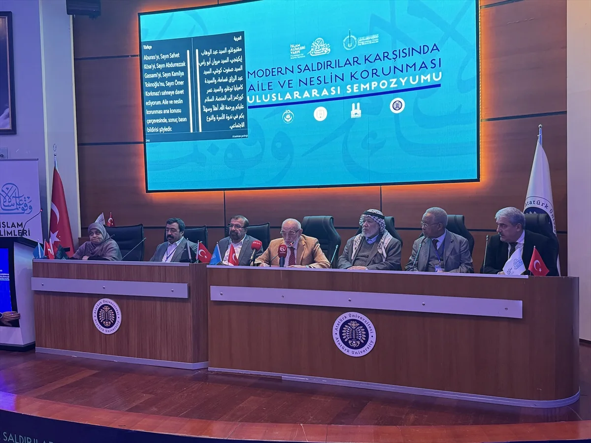 Erzurum'da 3 günlük aile sempozyumu 9 ülkeden katılımla sona erdi