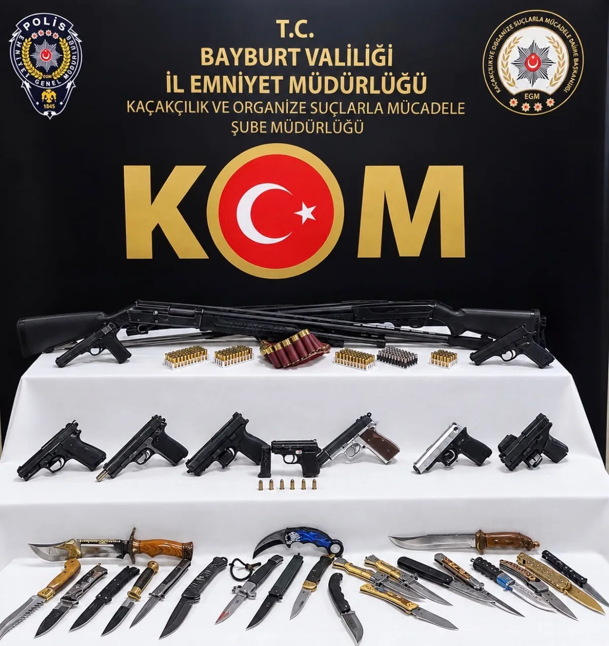 Bayburt ve Konya'da silah ticareti operasyonu düzenlendi, 1 şüpheli tutuklandı