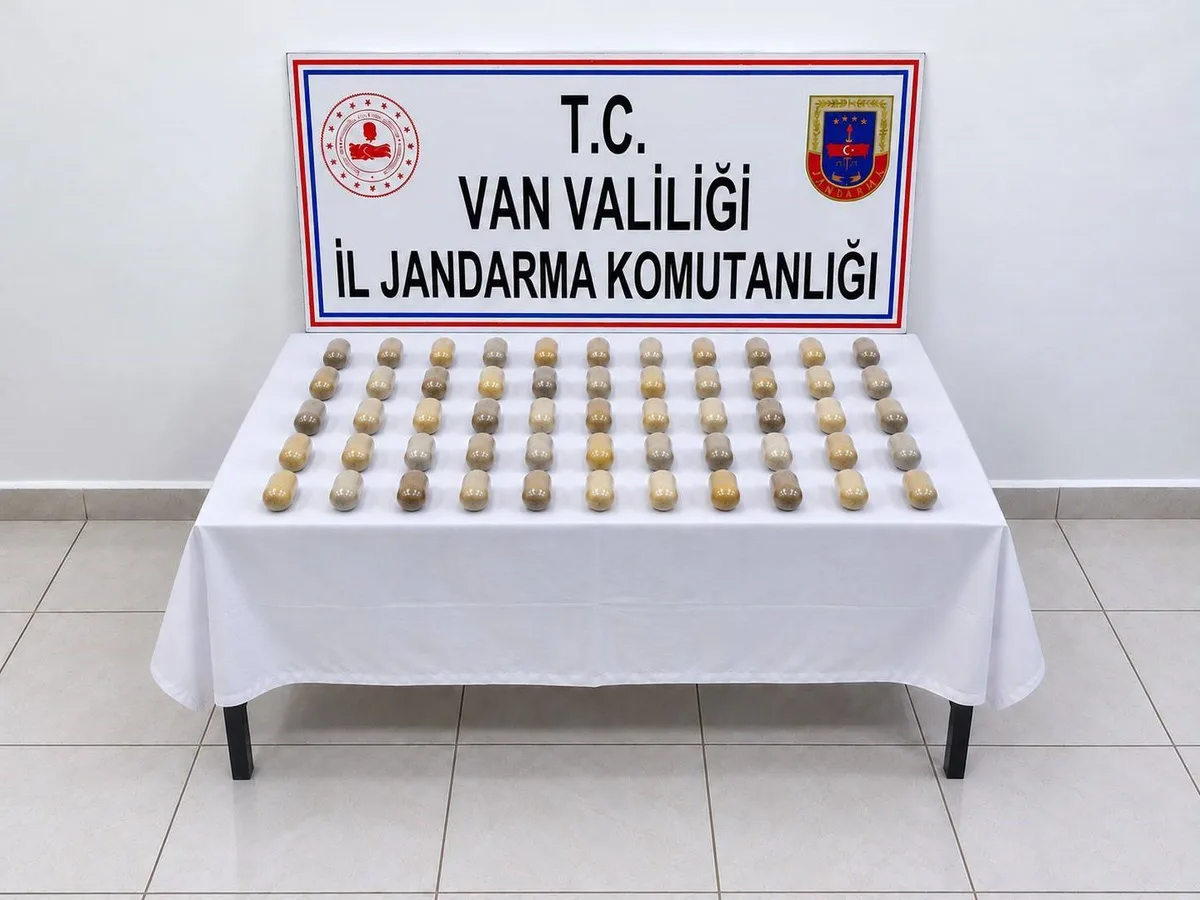 Van'da yabancı uyruklu şahıs 55 kapsülde 502 gram metamfetaminle tutuklandı
