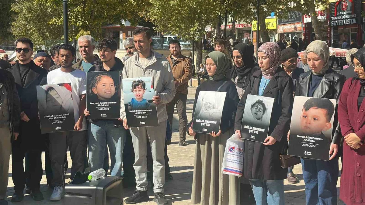Kastamonu’da Aksa Tufanı’nın yıl dönümünde İsrail protesto edildi