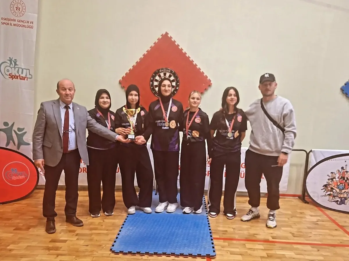 Okul sporları dart genç kız müsabakaları tamamlandı