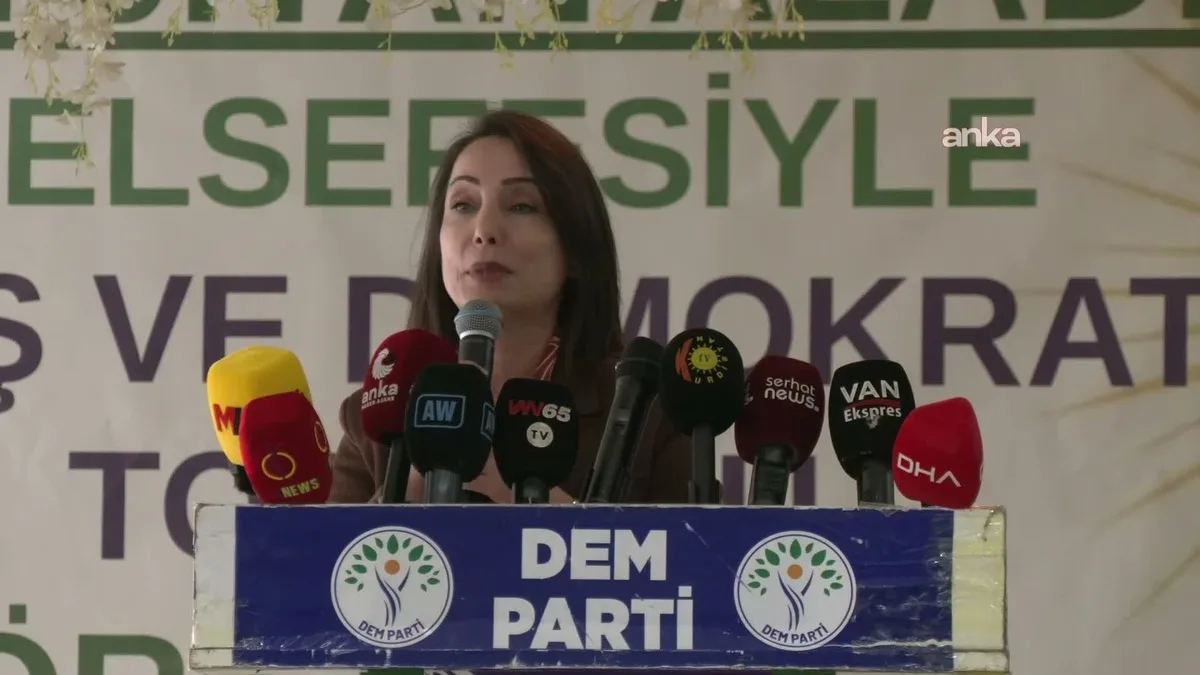 DEM Parti Eş Genel Başkanı Hatimoğulları Van'da çerçeve yasa çağrısı yaptı