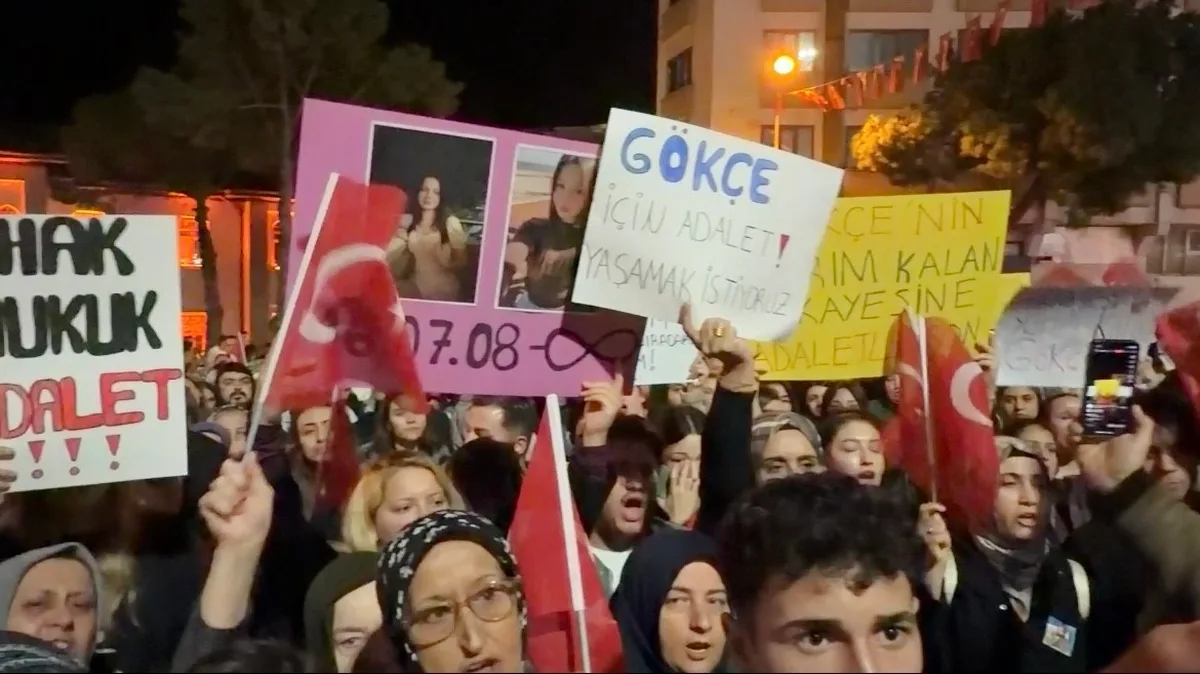Karacabey'de Gökçe Alkan için yürüyüşte adalet ve idam istendi