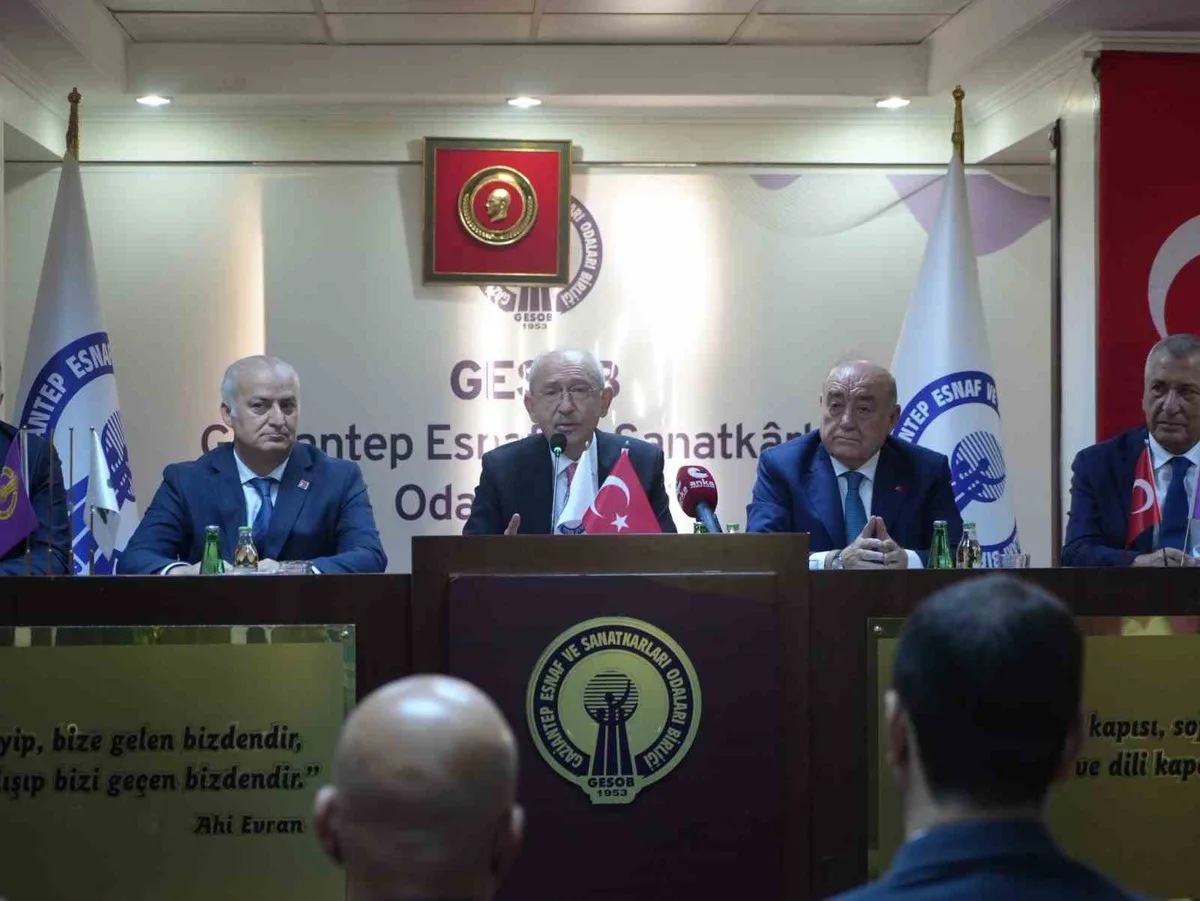 CHP Genel Başkanı Kılıçdaroğlu, Gaziantep'te esnaf bakanlığı istedi