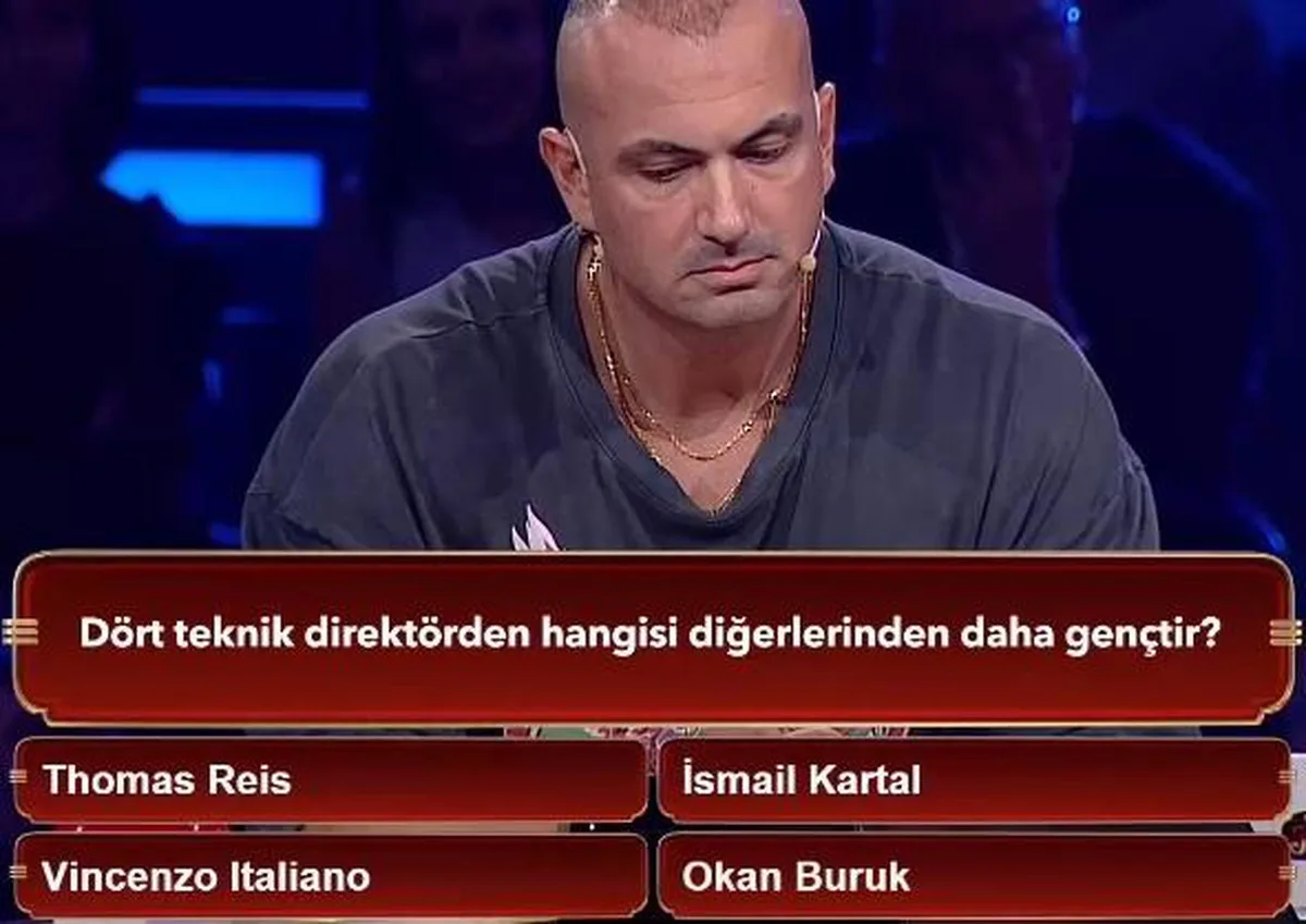 Dört teknik direktörden hangisi diğerlerinden daha gençtir? Thomas Reis, İsmail Kartal, Vincenzo Italiano, Okan Buruk hangisi daha genç?
