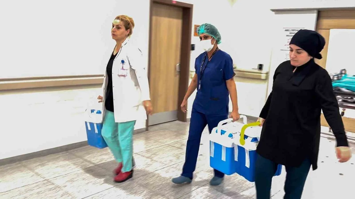 Erzurum'da bağışlanan 3 organ Sivas, Trabzon ve Antalya'ya gönderildi