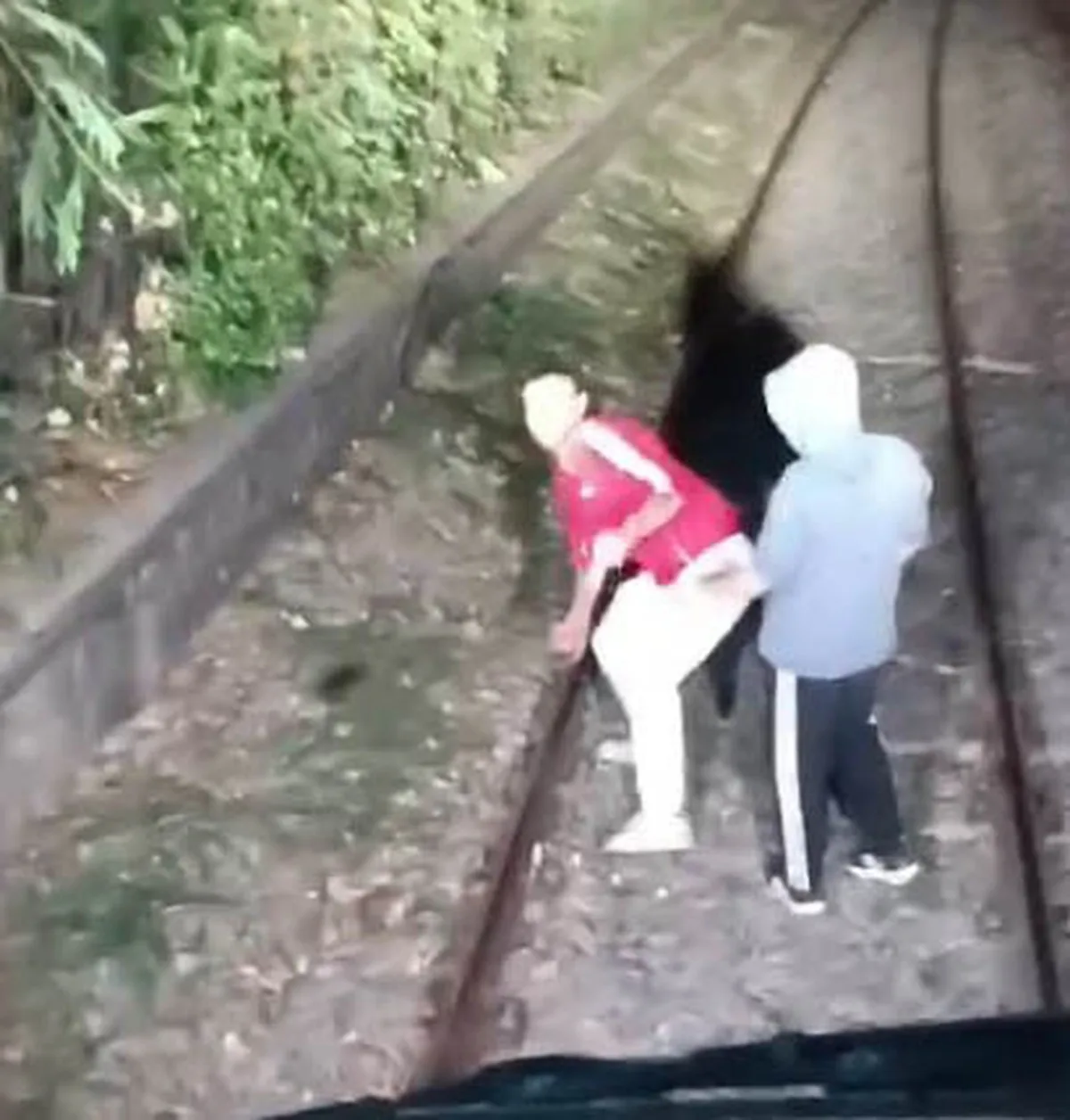 İzmir Alsancak'ta raylara giren 2 kişi trene alınmayınca taş atıp kaçtı