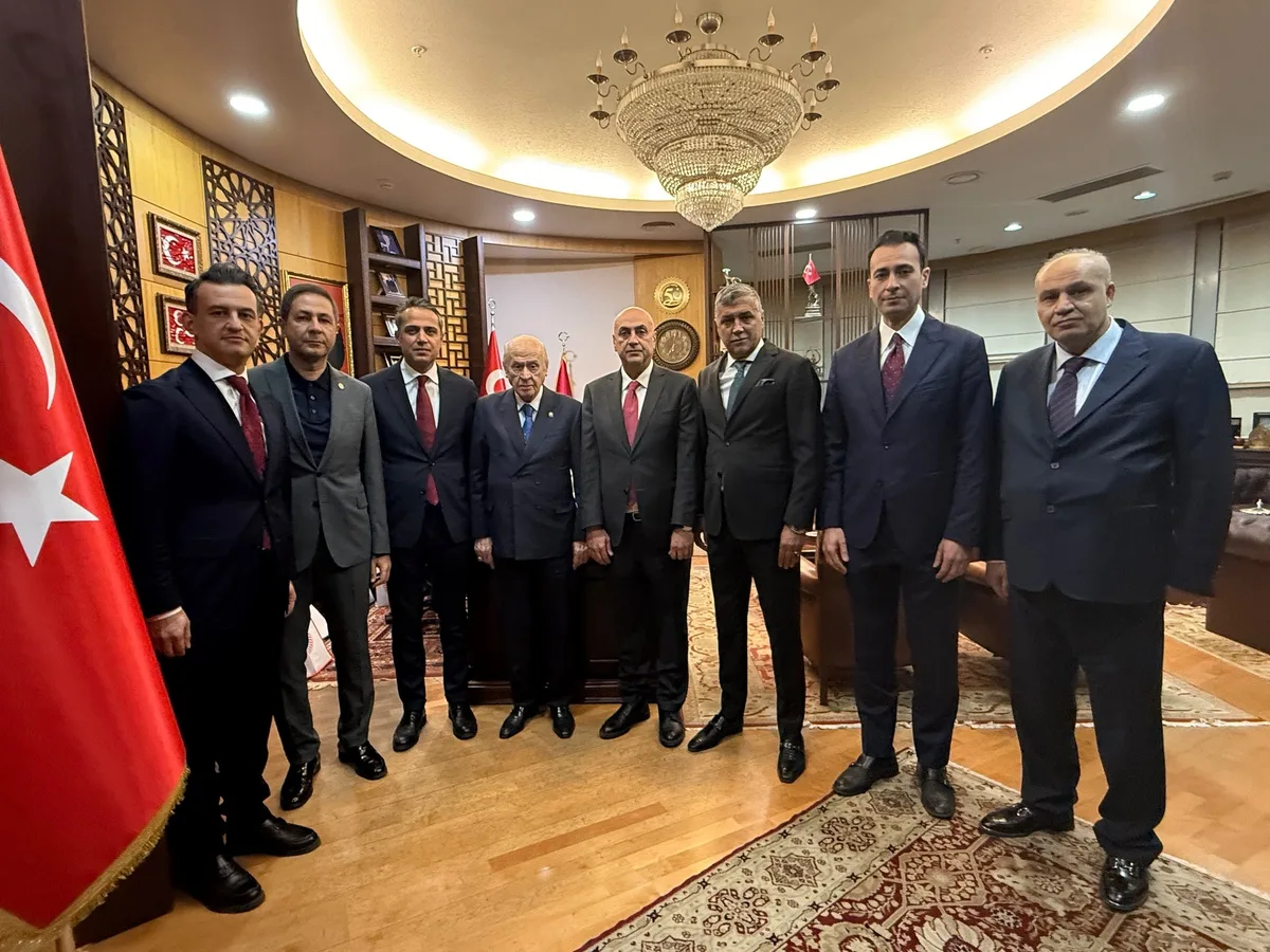 Ankara 2 No'lu Baro Başkanı Üçüncü, MHP Genel Başkanı Bahçeli'yi ziyaret etti