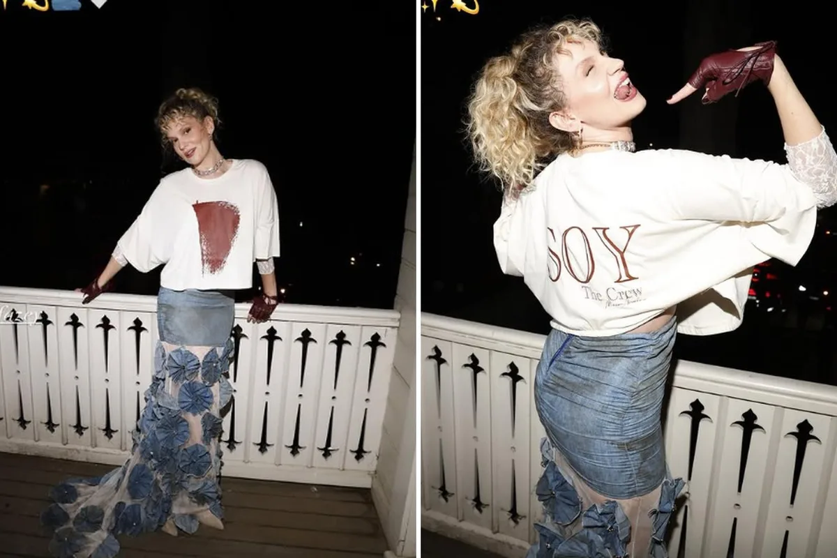 Farah Zeynep Abdullah kendi filminin galasına bakın ne giyerek geldi!