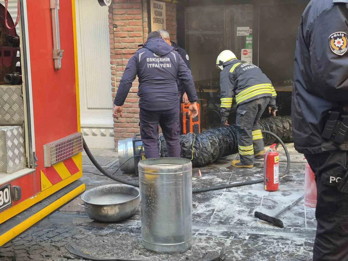 Eskişehir’deki çiğ börekçide yangın