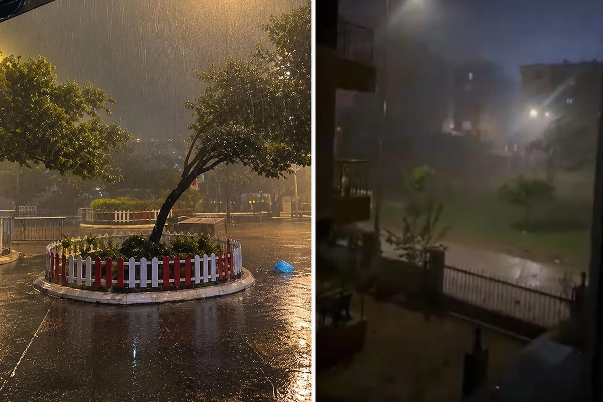 Antalya'yı yağış ve fırtına vurdu! Görüntüler korkunç