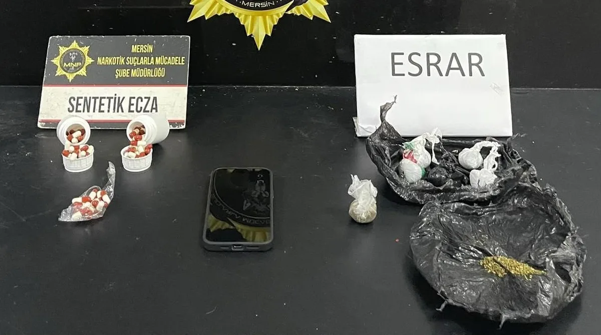 Mersin'de uyuşturucu operasyonunda 1 şüpheli tutuklandı, 28 gram esrar ele geçirildi