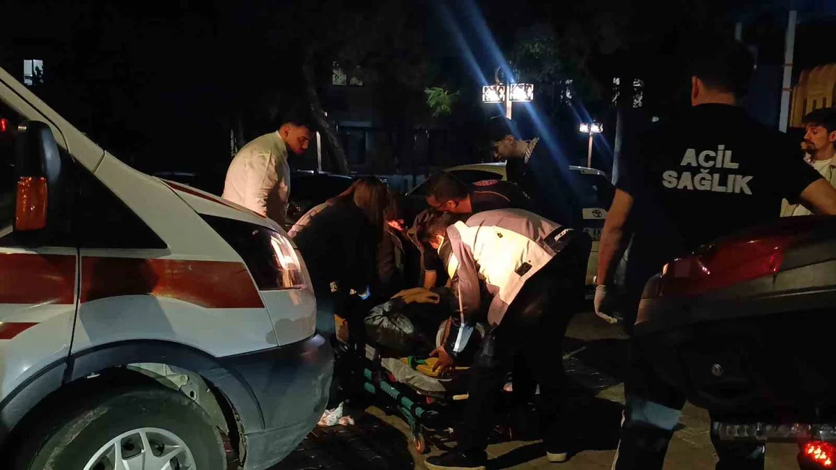 Tekirdağ'da otomobil ile motosiklet çarpıştı, motosiklet sürücüsü yaralandı