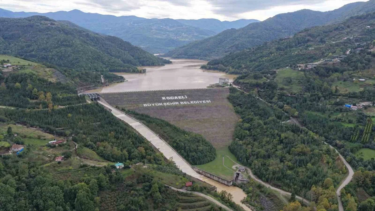 Kocaeli'de Yuvacık Barajı'nın doluluk oranı sağanak sonrası yüzde 83'e çıktı