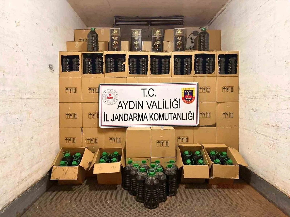 Aydın Köşk'te 5 bin 300 litre taklit zeytinyağı ele geçirildi, 2 şüpheli yakalandı